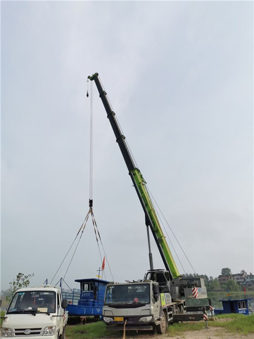 零陵区桥梁建设吊装案例
